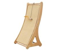 Rascador para Gatos, Juguete Interactivo para aliviar el aburrimiento, rampa rascadora de sisal con ratón, para Interiores y hogares, Mascotas, Juego de Esquina