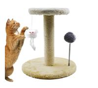 Rascador para Gatos - Madera Terciopelo 26x26x28cm | Árbol Escalador Felino Felpa Cama Acogedora | Protector De Muebles Duradero Punto Relajación Tipo Cachorros Adultos Interior Juego Descanso Empleo