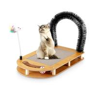 Rascador para gatos, Magic Organ Cat Scratching Board,2 en 1 Cat Rascador con cascabel,Foldable Convenient Cat Scratcher Durable Recyclable,Cat Scratcher Cardboard House