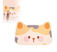 Rascador para gatos montado en la pared, almohadilla autoadhesiva de fieltro para gatos, no desprende pelusa, alfombrilla de gatito de dibujos animados, protector de sofá con juguete gratis para