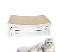 Rascador para gatos, papel corrugado para gatos, juguete interactivo, resistente a los arañazos, placa para rascar, reduce el comportamiento ansioso