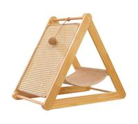 Rascador para gatos para interiores - Madera 52 x 46 x 35 cm | Kitten Teaser interactivo para gatos, estación de juegos de ejercicios, muebles duraderos para mascotas, para uso en casa