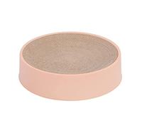 Rascador Para Gatos Rascador De Juguete Redondo Para Gatos, Protector De Muebles, Tablero De Garra Corrugado, Cama Antideslizante Para Gatitos, Sofá, Rascador De Uñas Para Gatos De Interior(Pink)
