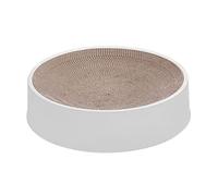 Rascador Para Gatos Rascador De Juguete Redondo Para Gatos, Protector De Muebles, Tablero De Garra Corrugado, Cama Antideslizante Para Gatitos, Sofá, Rascador De Uñas Rascador Para Gatos Carton(White)