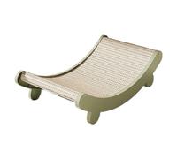 Rascador para Gatos Rascador de Sisal for Gatos, Nido Todo en uno, Grande, Resistente al Desgaste, no se Cae, triturador Chips, Suministros Juguetes for(Green)