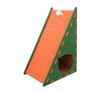 Rascador para gatos | Rascador vertical integrado, caseta suave triangular, antipelo, para escalada, relax, sofá, salón, interior, exterior, apartamento, casa