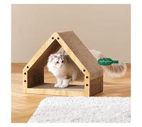Rascador para Gatos Rascador Vertical Tipo casa for Gatos, Arena for, no es fácil de arrojar Migas, Papel Corrugado, rascador for, Juguete for