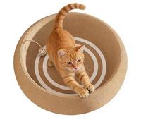 Rascador Para Gatos - Sisal 60x40x12 Cm | Poste Rascador | Almohadilla Para Rascar Para Que Los Gatos Rasquen, Trepen, Estiren Y Jueguen Con Un Diseño Ovalado Duradero Que Apoya Las Garras Saludables,