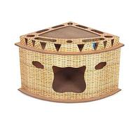 Rascador para gatos Tablero para rascar para gatos vertical resistente al desgaste Marco de madera para escalar para gatos Plataforma de salto para gatos multifunción Suministros para mascotas Muebles