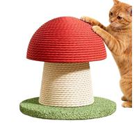 Rascador para gatos - Torre de sisal con forma de seta 20 x 18 x 16 cm con base robusta, árbol de actividades para gatitos, juguete de escalada para ejercicios | Muebles para Kitten Play, rey