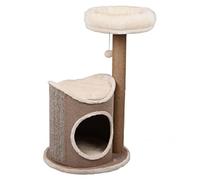 Rascador para Gatos - Torre para Gatos Flamingo Greta - 45x45x110 cm - diseño Alto con Varias Plataformas y Zonas de Descanso