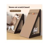 Rascador para gatos Whisker Wonders de varios niveles con pelota. Tablero rascador de fibra resistente