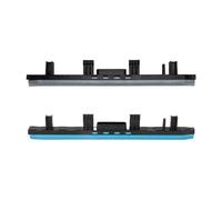 Rascador para limpieza de suelos, rascador, rascador de goma, para Kärcher BR 30/4C serie FC BR, compatible con modelo 4.777-008, adecuado para todos los suelos, azul y negro, 2 unidades
