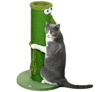 Rascador PawHut, rascador de 63 cm, rascador de sisal para Gatos, rascador para Gatos, Mueble rascador para Gatos, Interior, poliéster, Verde