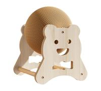 Rascador Portátil de Entrenamiento con Bola Rascadora para Gatos, Oso Pequeño