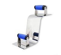 Rascador profesional de acero inoxidable en forma de Z para recortar concreto y tareas de alisado de yeso con mango ergonómico para reducir la fatiga durante el trabajo de acabado de paneles de yeso