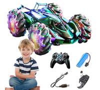 Rascador RC dirigido por Sensor - Gesto Remote Toy, Luz y música Acción Vehicle | Coche de Acrobacias controlado a Mano, Coche de Doble Cara 360 ° Rotación con Control de Onda Modo