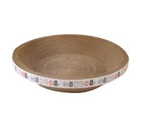 Rascador redondo para gatos - Tabla rascador para gatos - Cama - Tablas para rascar gatos ovaladas Cuenco Nido - 2 en 1 - Camas rascadoras para gatos de cartón - Muebles para gatos Árbol rascador para