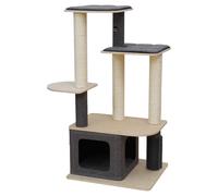 Rascador Toledo Beige Europet Bernina 110x58x48cm Con Ratón Juguete Y Groomer