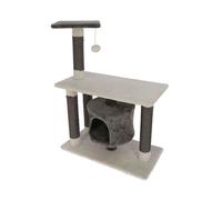Rascador Torre Jade Darklight para Gatos con Casita Kerbl