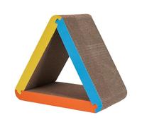 Rascador triangular de cartón para gatos, tabla de rascar corrugada para gatos de interior, protectores de muebles contra arañazos de gatos