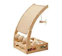 Rascador vertical para gatos: poste multifuncional para rascar | Sisal Wear-Resistant Lint-Free | con juguete fan Circle Ball Maze, Furniture Protector para gatos de interior, autoentretenimiento