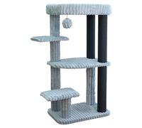 Rascador Vienna Gris Europet Bernina Para Gatos Grandes Con Pelota De Juego