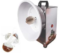 Rascador y rallador eléctrico de coco con velocidades ajustables y cubierta antipolvo para una eliminación eficiente de la carne