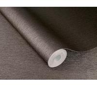 Rasch 608625 - Papel pintado, diseño de líneas lisas, color gris y marrón metálico