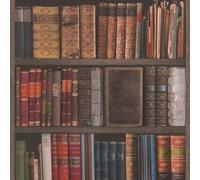 RASCH 934809 Papel Pintado Estantería Libros Para Pared Decorativa
