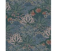 Rasch A.S. Création 711332 Sophia - Papel pintado (fieltro, 10,05 x 0,53 m), color azul, verde y rosa