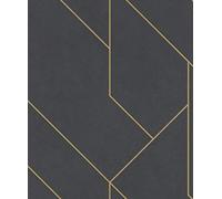 Rasch A.S. Création Brick Lane 427431 Papel pintado (10,05 x 0,53 m), color negro y dorado