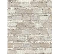 Rasch A.S. Création Factory IV 428049 - Papel pintado no tejido (industrial, 10,05 x 0,53 m), color beige