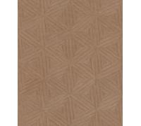 Rasch Back To Nature - Papel pintado de vinilo 3D geométrico en color marrón para un ambiente escandinavo, resistente y lavable, 10,05 m x 0,53 m