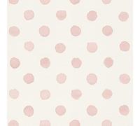 Rasch Bambino XIX 252019 - Papel pintado no tejido (10,05 m x 0,53 m), color rosa y blanco
