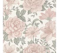 Rasch Bambino XIX 252439 - Papel pintado no tejido (10,05 x 0,53 m), color beige y verde