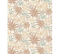 Rasch Country Charme 580228 - Papel pintado no tejido, diseño de hojas y plantas, color beige, marrón y verde