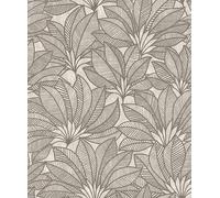 Rasch Deco Style 542653 - Papel pintado no tejido, diseño de hojas, color beige