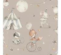 Rasch Kids World 301939 - Papel pintado infantil con efecto de circo, color azul