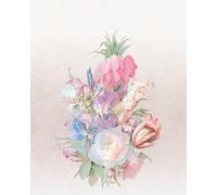 Rasch Magicwalls 361032 - Papel pintado fotográfico sobre fieltro con flores en rosa, verde y lila de la colección Magicwalls - 2,65 m x 2,12 m (largo x ancho)