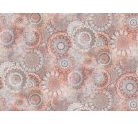 Rasch Magicwalls 363043 - Papel pintado fotográfico sobre fieltro con círculos florales en rojo, azul claro y blanco de la colección Magicwalls, 2,65 m x 3,71 m (largo x ancho)
