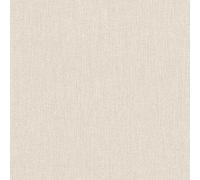 Rasch Papel pintado 200676 - Papel pintado blanco crema con aspecto de lino, aspecto de tela, estructura textil, 10,05 m x 0,53 m (largo x ancho)
