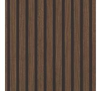 Rasch Papel pintado 278439 - Papel pintado marrón oscuro con aspecto de madera, paneles de madera 3D en aspecto moderno Skandi, pared de láminas - 10,05 m x 0,53 m (largo x ancho)