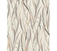 Rasch Papel pintado 330205 con plantas y hierbas en color beige, marrón, de la colección Paraiso, 10,05 m x 0,53 m (largo x ancho)