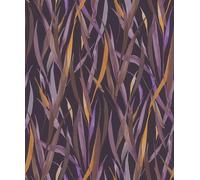 Rasch Papel pintado 330243 con plantas y hierbas en lila, naranja y marrón, de la colección Paraiso, 10,05 m x 0,53 m (largo x ancho)