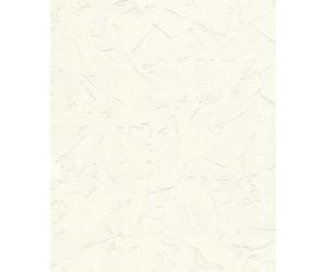 Rasch Papel pintado 483376 - Papel pintado no tejido con estructura de yeso en color blanco de la colección Das Beste - 10,05 m x 0,53 m (LxB)