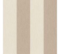 Rasch Papel pintado 844016 - Papel pintado con rayas en beige y blanco crema de la colección Perfecto VI - 10,05 m x 0,53 m (largo x ancho)