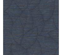Rasch Papel pintado 866803 - Papel pintado no tejido con hojas en azul oscuro de la colección Symphony - 10,05 m x 0,53 m (largo x ancho)