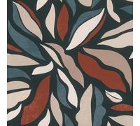 Rasch Papel pintado 869309 - Papel pintado no tejido con formas curvas en blanco, beige, topo, rojo, azul y negro de la colección Symphony - 10,05 m x 0,53 m (largo x ancho)