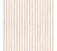 Rasch Papel pintado infantil a rayas Kids World II - Papel pintado no tejido en rayas en color blanco, beige y marrón para un ambiente moderno en habitaciones de niñas y niños - 10,05 m x 0,53 m